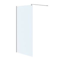 Cersanit Mille - Parete Doccia Walk-in, 120x200 Cm, Cromo/vetro Trasparente S161-002