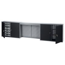 Armadio Pensile Küpper 70189, Larghezza 240 Cm, 36 Contenitori Impilabili, 4 Ripiani