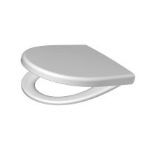 Asiento de inodoro Pagette KADETT 300 S – Urea 131.5 termoestable – Color Blanco – Cierre de acero inoxidable – Forma D