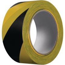 Kip - Cinta De Advertencia Extra 339 Pvc Negro / Amarillo L.33m An.50mm Rl.