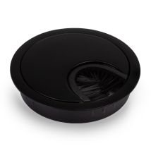 Passe-câble – 60 mm – Métal avec joint brosse – Matières, Longueur – ONECONCEPT