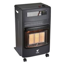Estufa de Gas Butano Plegable 4200W – Tipo de quemador: Infrarrojos – Seguridad anti-vuelco – Cuerpo de acero negro