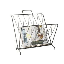 Metall Zeitungsständer mit Griff – 40 x 26,5 x 45 cm – Schwarz – Robuste Konstruktion – Praktische Aufbewahrung