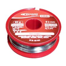 Metal de Aportación Sin Plomo 80g – 96,5% Estaño / 3,5% Plata – Diámetro 2mm – Soldadura de Llama