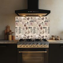 Crearreda Pannello Paraschizzi Cucina In Alluminio 84x60cm Facile Da Applicare Made In Italy Protezione Per Fornelli E Muro. Lavabile E Facile Da 