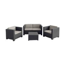 Shaf - Set Di Mobili Da Giardino Diva Comfort Grafite