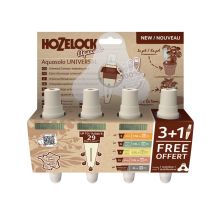 Hozelock - 4xaquasolo Houseplant Universal Watering Ceramic Cones Medium 16in Pots