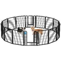 Maxxpet Recinto Per Cani – Recinto Per Cani Da Interno Ed Esterno - Parco Per Cuccioli, Conigli E Altri Animali Domestici - Area Giochi Pieghevole - 