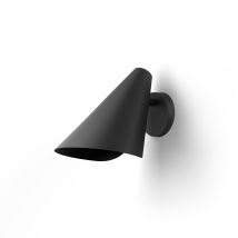 Aplique de pared orientable en negro – E27 – Acabado negro arenado – Diseño minimalista y moderno