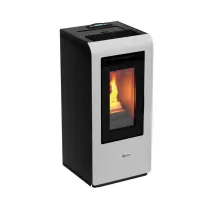 Stufa A Pellet Canalizzata Canadian Stove "vancouver 10c" Bianco 8,7 Kw