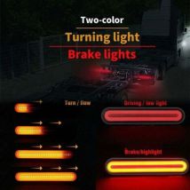 Feux Arrière Dynamiques Bicolores Jaune Et Rouge À 100 Led, Adaptés Au Stationnement, À La Conduite Et Au Freinage, Adaptés Aux Remorques, Camions Et 