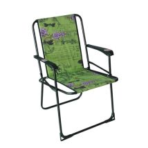 Sillón fijo AC15 620V 1709 – Metal de alta calidad – Acero lacado verde – Plegable – Dimensiones: 55,5 x 41,5 x 79 cm