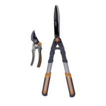 Kit 2 Sécateurs : Haies Ondulées Et Taille Bypass - Bricoferr