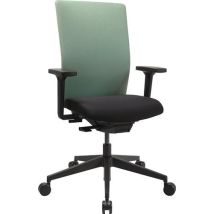 Topstar - Bürodrehstuhl Synchr.-m.schwarz/mintgrün 420-540mm M.lehnen Trgf.110kg