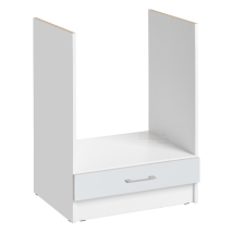 Mueble para horno empotrado Eco Blanco Brillo – 60 cm – Tablero de partículas – Acrílico antimanchas – 15,6 kg – Garantía 10 años