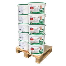 E-delux - Wandfarbe Profhome 300-31-10 Objektweiß Innenfarbe Farbe Hochergiebig Gut Deckend Matt Weiß 125 L Eimer Für Max. 800 Qm