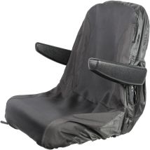 Coprisedile Impermeabile Per Trattore Con 2 Tasche Portaoggetti Per Tosaerba (medio, Nero)