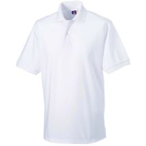 Polo De Travail Polycoton Russell Blanc M