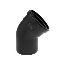 Curva Ø100 ""phonoblack"" 45°