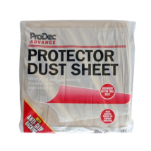 Prodec Protector Dust Sheet - Waterproof And Anti Slip - 3.7m X 3.7m (12' X 12')