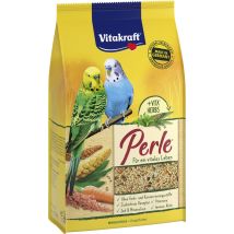 Vitakraft Vogelfutter Perle 1 kg Hauptfutter für Sittiche zuckerfreie Rezeptur ohne Farb- und Konservierungsstoffe
