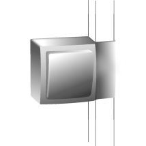 Adattatore bianco per modanatura – PVC – 6,7 cm x 9,4 cm x 3,8 cm – Tehalit