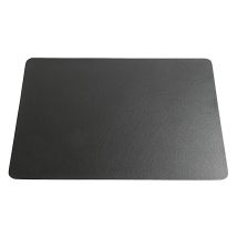 Tischset Lederoptik – PVC – Schwarz – 46 x 33 cm – 0,2 cm Höhe – 12 Stück pro Packung