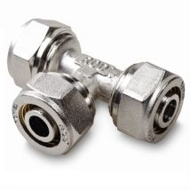 Idmar - Klemmring T-stück 16x16x16 Schraubfitting Aluminim Verbundrohr Klemmringverschraubung Pex