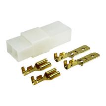 Caja Conexión 2 Vias Terminales Fastón 6,3mm (blister)