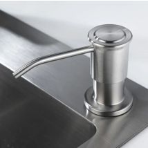 Built-in Soap Dispenser, Stainless Steel Kitchen Sink Soap Dispenser, Built-in Soap Dispenser With 500ml Bottle And 1.0m Extension Set, Refillable
