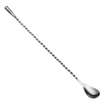 Barlöffel Gedreht Teardrop Mit Metallknauf (31 Cm) - Edelstahl Für Cocktails & Longdrinks