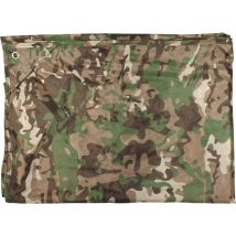 Mfh - Military & Adventure 50319 Telone Multiuso Tarp Operation 300 Cm X 300 Cm 1 Pz.