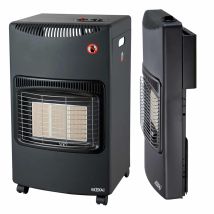 Kekai - Estufa De Gas Catalítica Butano New Slim 42x26x73 Cm Plegable Potencia 1500w/4200w Certificado Energético A 4 Ruedas