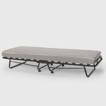 Brandina Letto Pieghevole Con Doghe E Materasso 80x190cm In Microfibra Demetra - Verde