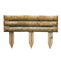 Cerland Bordura Madera Sauvage 10x30/60x110 Cm , Bordura Madera Sauvage 10 X 30/60 X 110 Cmfabricado En Madera De Pino Silvestre De Bosque 
