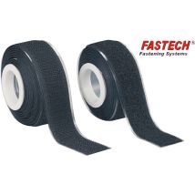 Fastech - 919-330 Klettband Zum Aufkleben Haft- Und Flauschteil (l X B) 2000 Mm X 25 Mm Schwarz 1 Paa