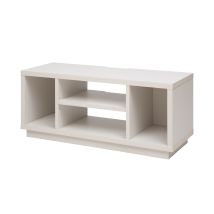 Iris Ohyama, Meuble Tv, Meuble Tele, Banc Tv, Ecran Jusqu'à 43 Pouces, Ots-100s, Chêne Blanc, L36 X P100 X H41.5 Cm
