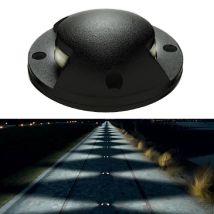 Faretto Segnapassi Led 6w Calpestabile Radente Doppia Finestra Luce Bianca Naturale 4000k 12v Ip65