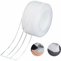 Arnault - Waterproofing Strip,bathroom Seal Double Fold Silicone White Self Adhesive Tub Tape/waterproof Mildew Cockroach Prevention For Kitchen Sink 
