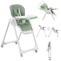 Baby Vivo - Chaise Haute Pour Bébé / Enfant En Plastique - Tippy En Coolmint