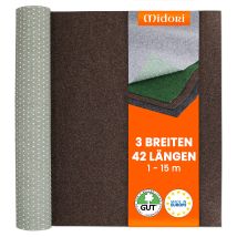 Midori - Rasenteppich 200 X 375 Cm Braun Kunstrasen-teppich Mit Noppen Balkon Terrasse Outdoor Wasserdurchlässig