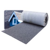Bardeaux De Toit, Couverture De Faîtage 5m X 32cm Bande De Faîtage En Bitume Pour Abri De Jardin, Abri De Voiture, Nichoir - Gris - Daprona