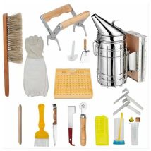 Set Di Strumenti Per Apicoltura, Kit Di Avviamento Per Apicoltore Deluxe Da 15 Pezzi, Tuta Da Apicoltore, Attrezzatura Per Apicoltura Adatta Ad 