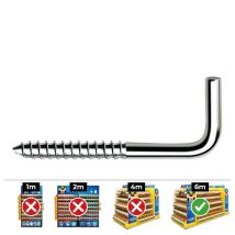 Celo – Alcayata Zincada Ø4.0 x 60 mm – Pack de 250 Unidades