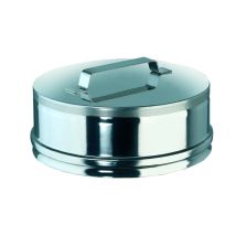 Tappo Ispezione - Inox L 80 Mm Tappo Ispezione Fumi D 200