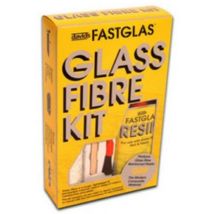 U-POL – ISOPON FASTGLAS Resin & Glass Fibre Repair Kit – 250 ml Polyester Resin – Fast Drying – Waterproof & Chemical Resistant