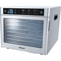 Dörrautomat ED 80 Steel Deluxe – 600 W – 8 Etagen – Edelstahl – 35-70 °C – Perfekt für Obst, Gemüse, Kräuter und Fleisch