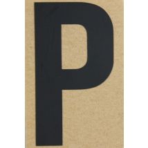 Klebebuchstabe 100 mm – selbstklebend – Hartplastik – schwarz