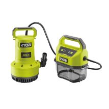 Ryobi – Akku-Tauchpumpe RY18SPA-0 18V – 4200 l/h – 7 m Förderhöhe – 4 kg – Automatische Trockenabschaltung – LED-Kontrollleuchte