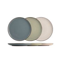 4 X Assiettes Plates Pearl - Porcelaine - 27cm - H&h